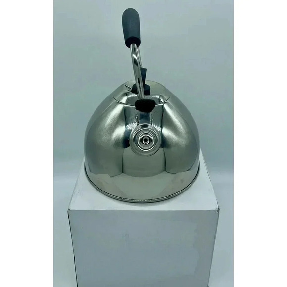 Tea Kettle Stovetop 2.64QT Whistling Stainless Steel Cool Grip Bakelite Handle - Picture 4 of 12